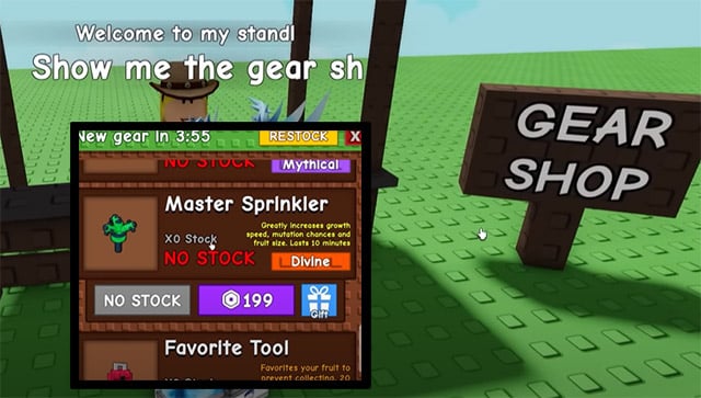 GaG Gears Store Overview