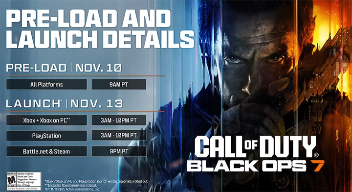 COD BO7 Pre-Load And Launch Details