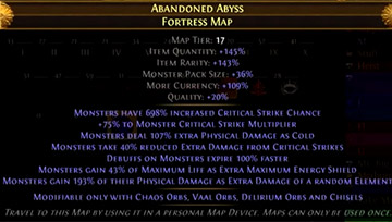 Abandoned Abyss Fortress Map