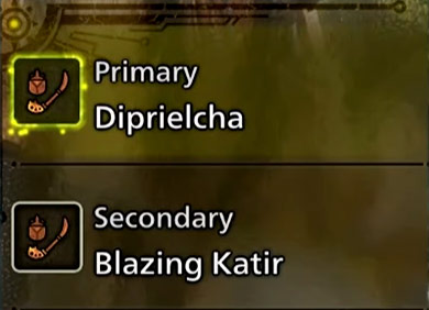 Primary and Secondary Weapons