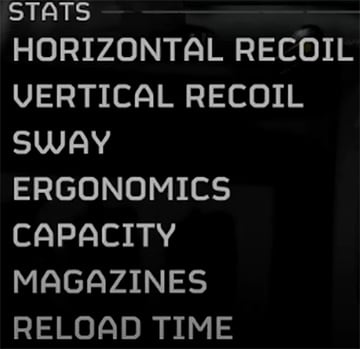 Weapon Customization Stats Screenshot