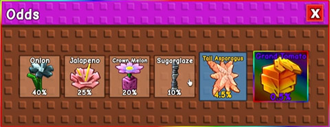 Grow a Garden Seed Pack Odds Overview